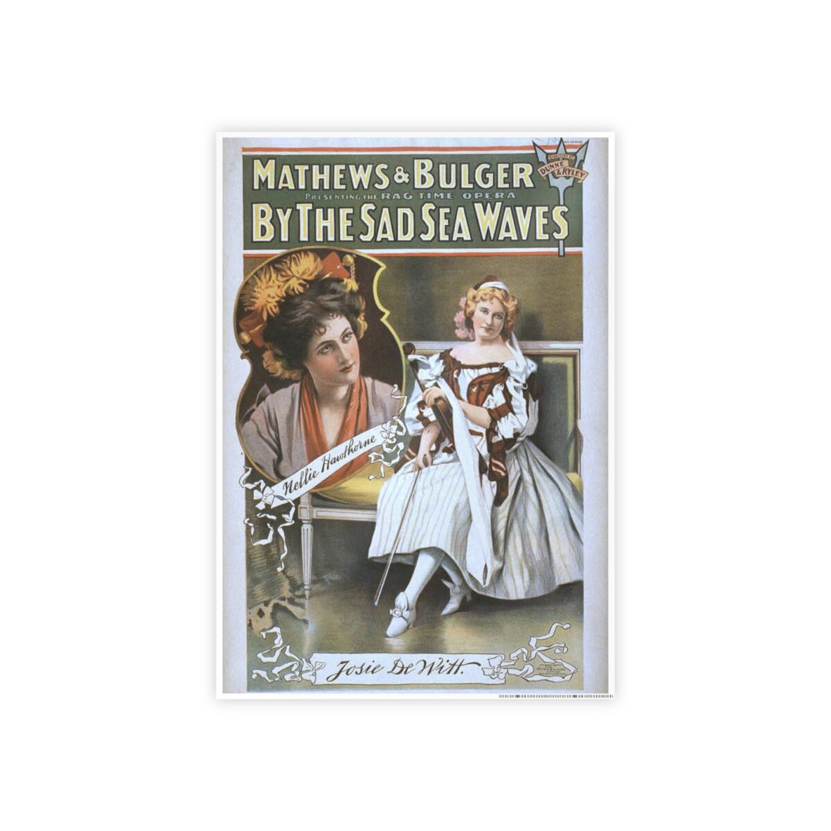 Vintage Gloss Poster - 'By the Sad Sea Waves' - Classic Art for Home Decor